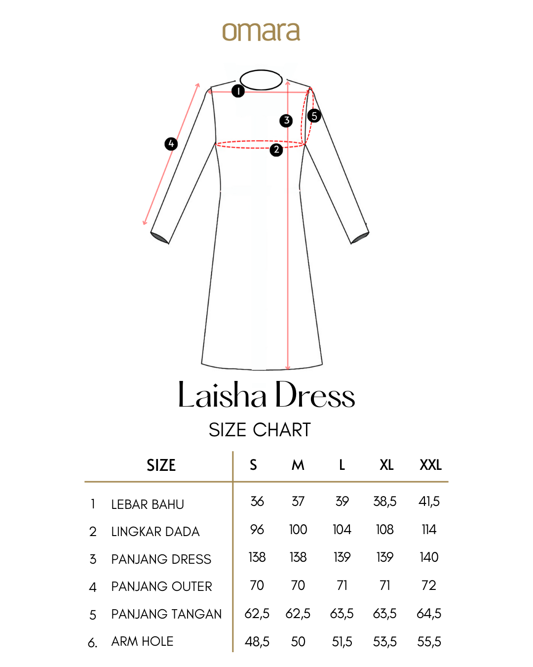 OMARA Laisha Modestique Dress | Gamis Wanita - Pilgrimage Hajj Collection