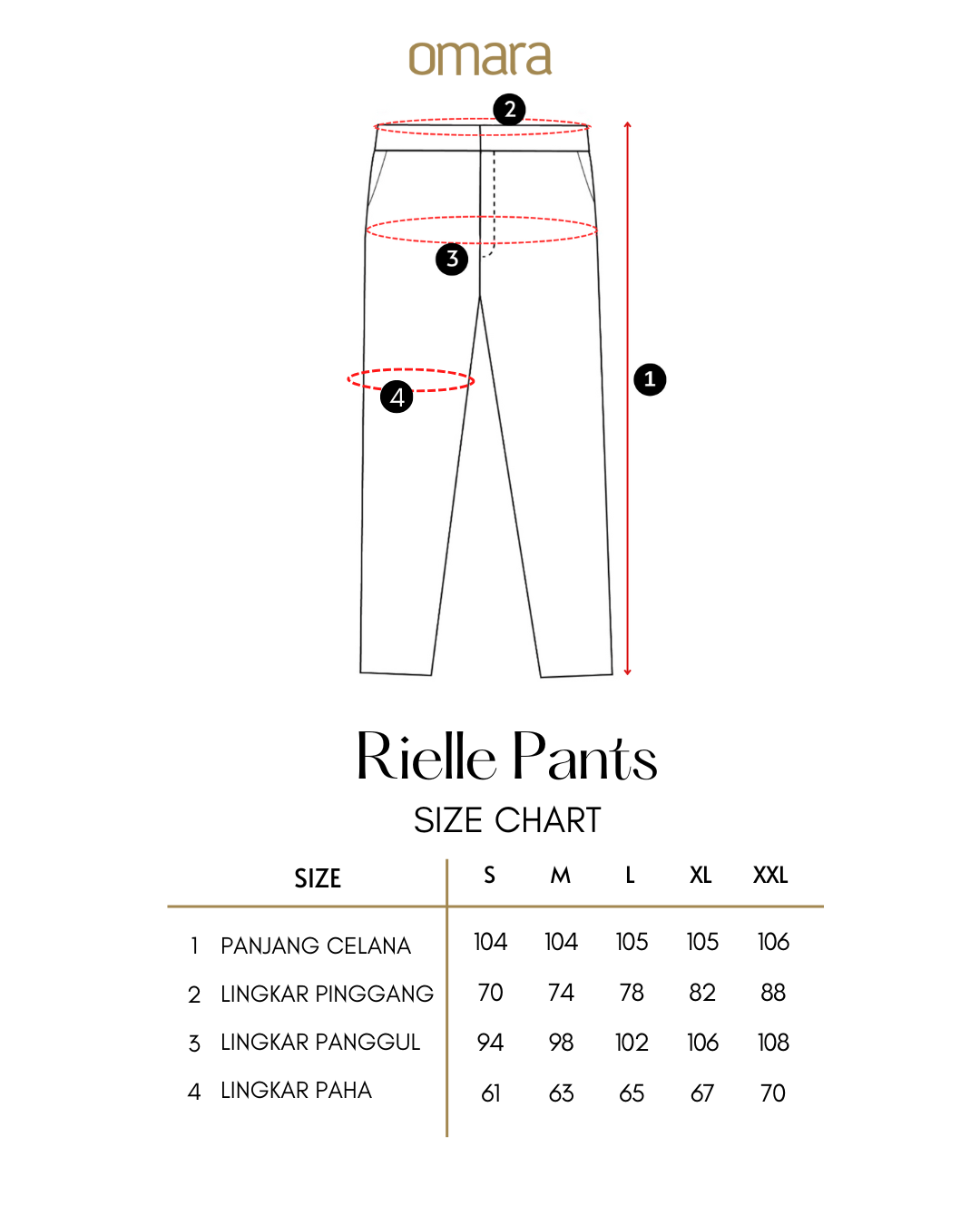 OMARA Rielle Front Slit Scuba Pants | Celana Wanita - The Daily Tales