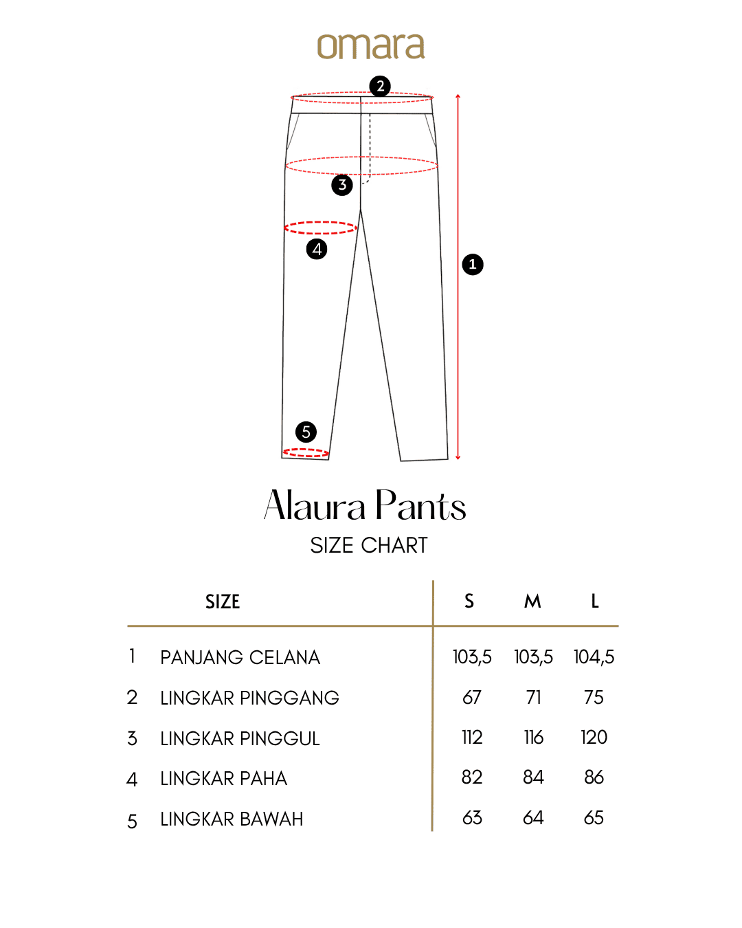 OMARA Alaura Denim List Wide Leg Pants | Celana Wanita - Mosaic