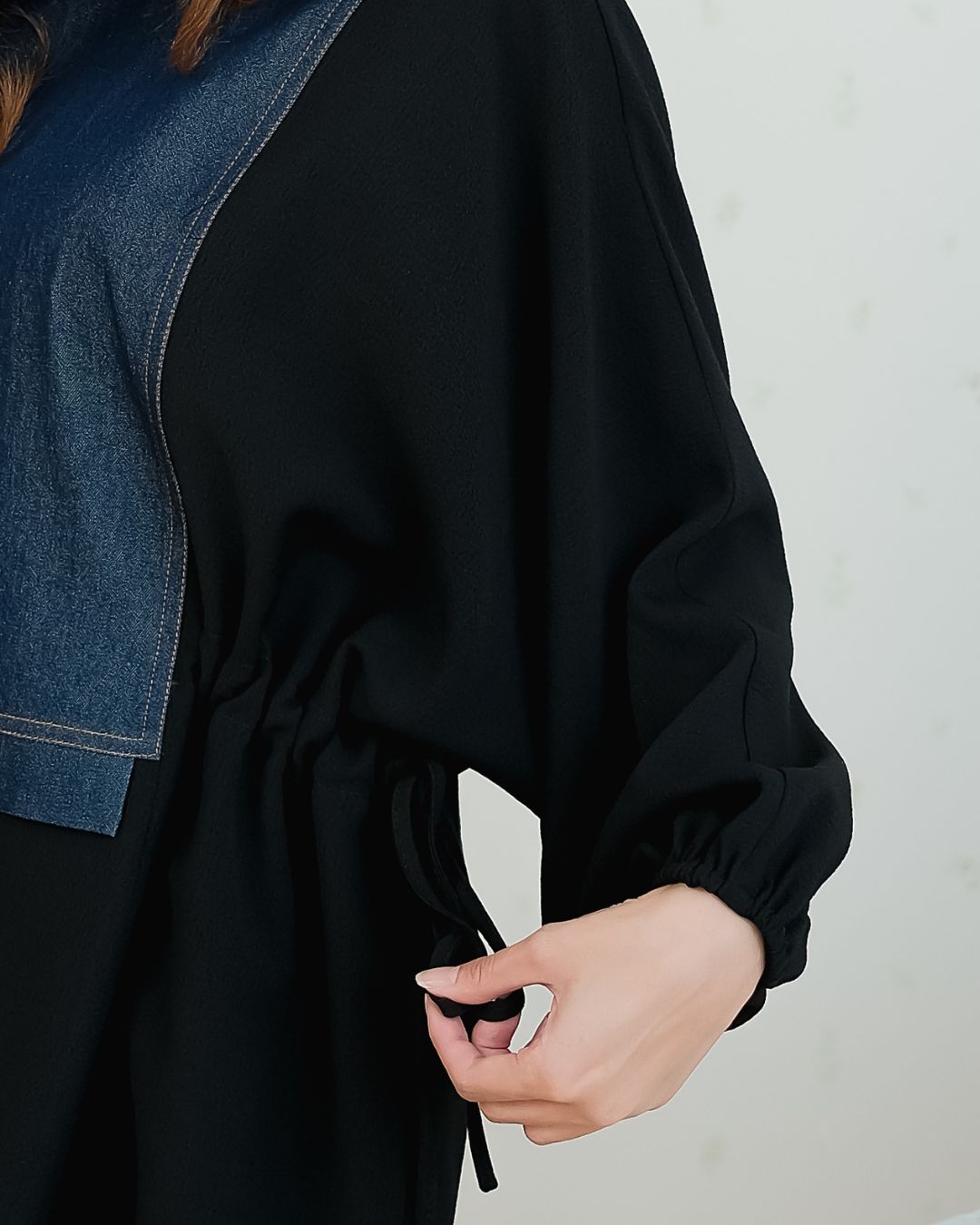 Zayna Hybrid Denim Blouse