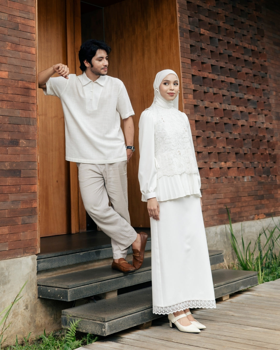 OMARA x Heidy Zamora Bordered Lace Skirt | Rok Wanita - Quiet Ornament Sarimbit Series