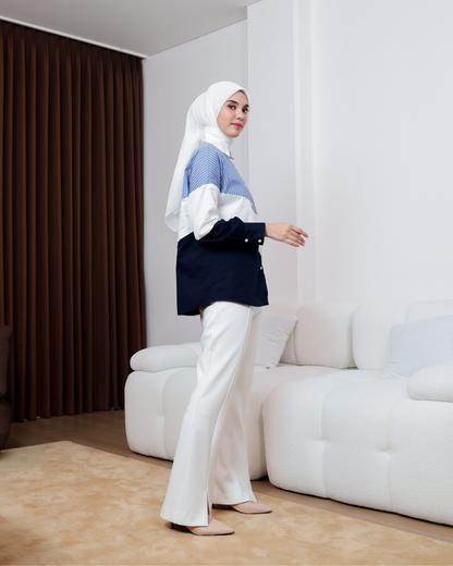 OMARA Rhayne Multicolor Shirt | Atasan Kemeja Wanita - The Daily Tales
