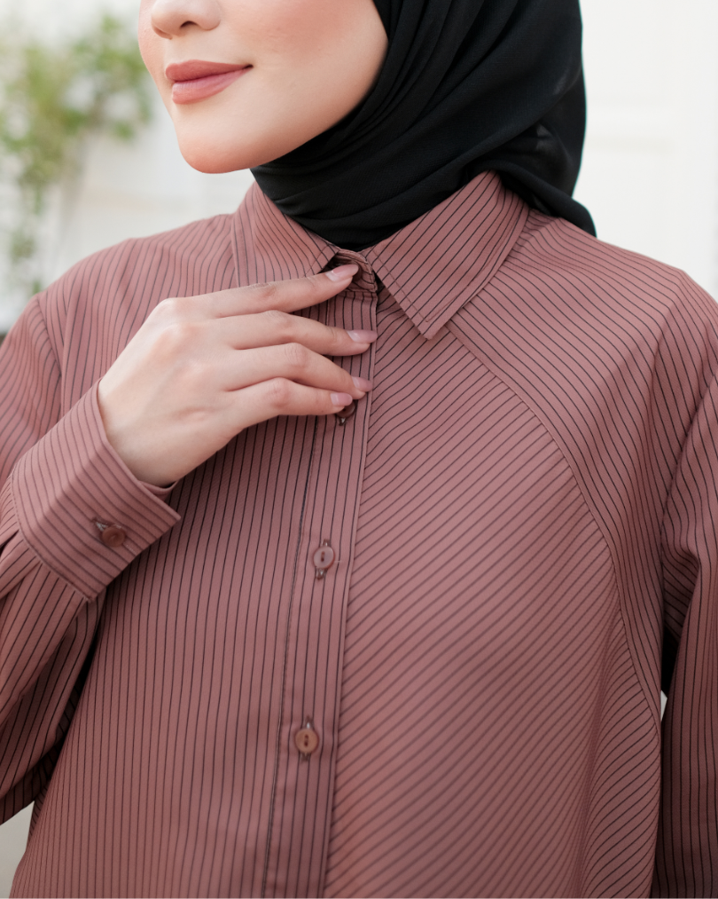 OMARA Stevie Lineplay Shirt | Kemeja Wanita – Urban Poise