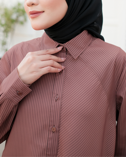 OMARA Stevie Lineplay Shirt | Kemeja Wanita – Urban Poise