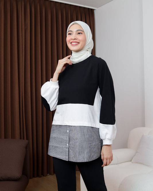 OMARA Raghda Effortless Tunic | Tunik Wanita - The Daily Tales