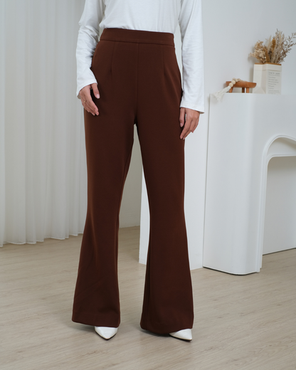 OMARA Kaia Bootcut Scuba Pants | Celana Wanita - Palette