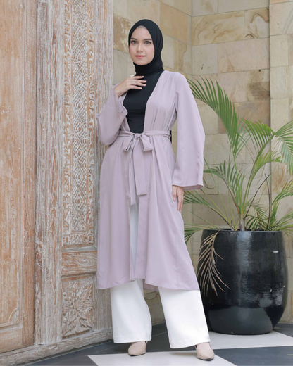 Dearra Outer Wanita Long Cardigan Vest