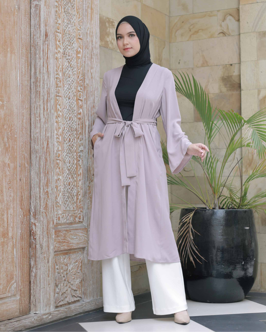 Dearra Outer Wanita Long Cardigan Vest