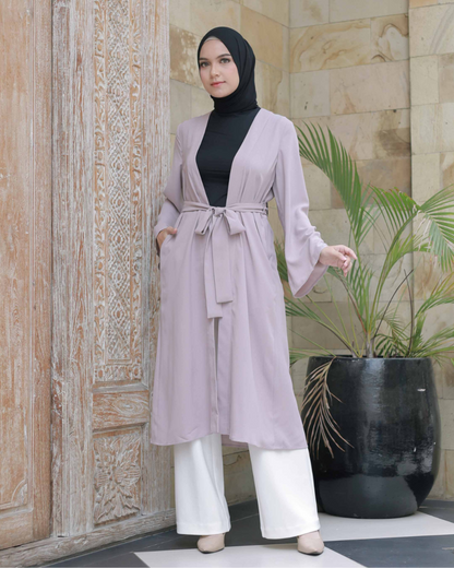 Dearra Outer Wanita Long Cardigan Vest