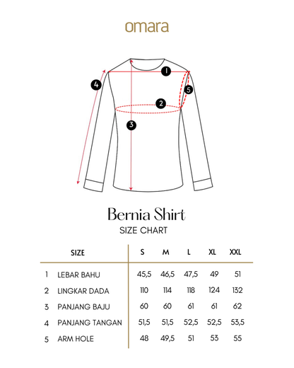 Bernia Layered Colar Stripe Flower Shirt