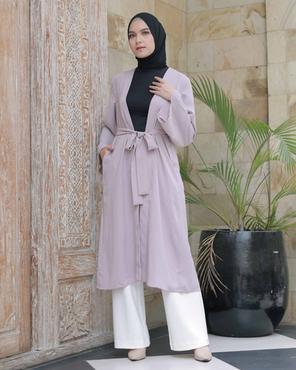 Dearra Outer Wanita Long Cardigan Vest