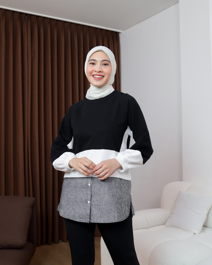 OMARA Raghda Effortless Tunic | Tunik Wanita - The Daily Tales