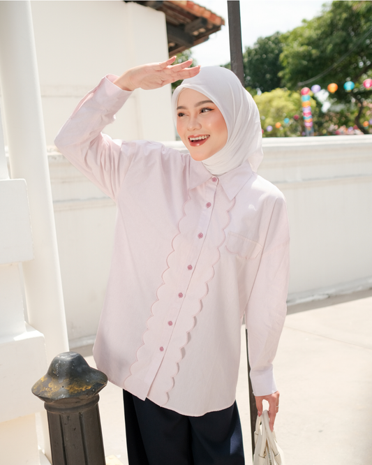 OMARA Shayla Ripple Shirt | Kemeja Wanita – Urban Poise