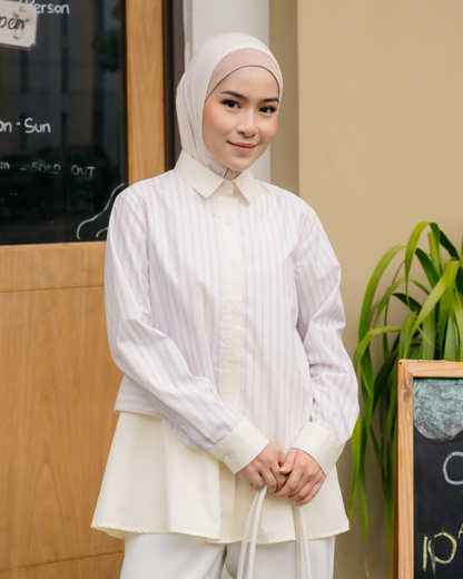 Briana Layered Stripe Shirt