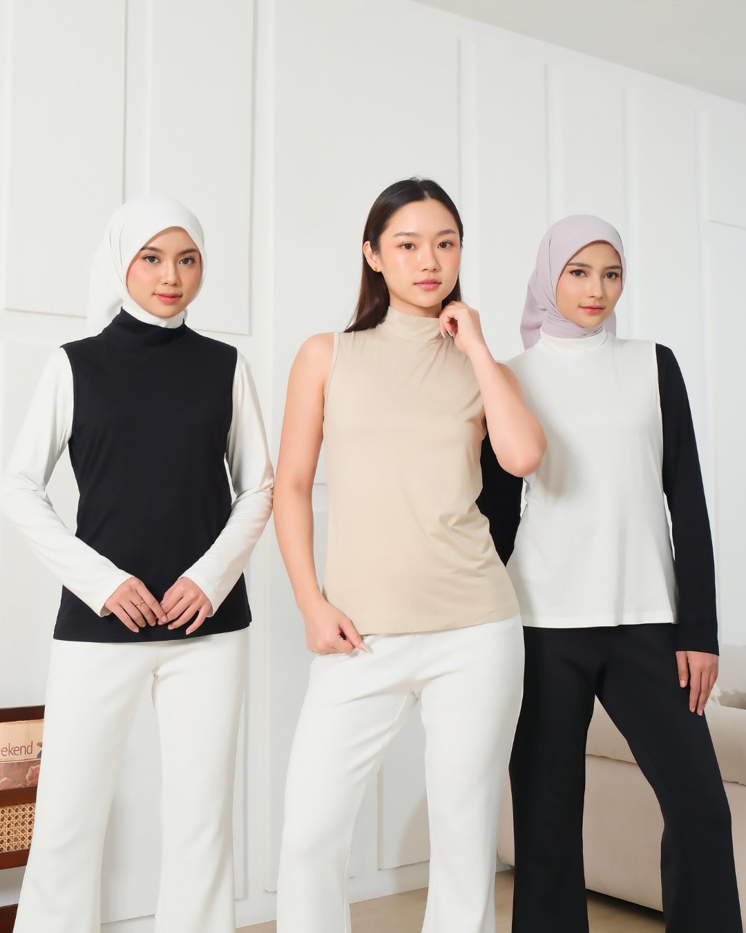 OMARA Inner Turtle Neck Sleeveless | Manset Tanpa Lengan - Basic Collection