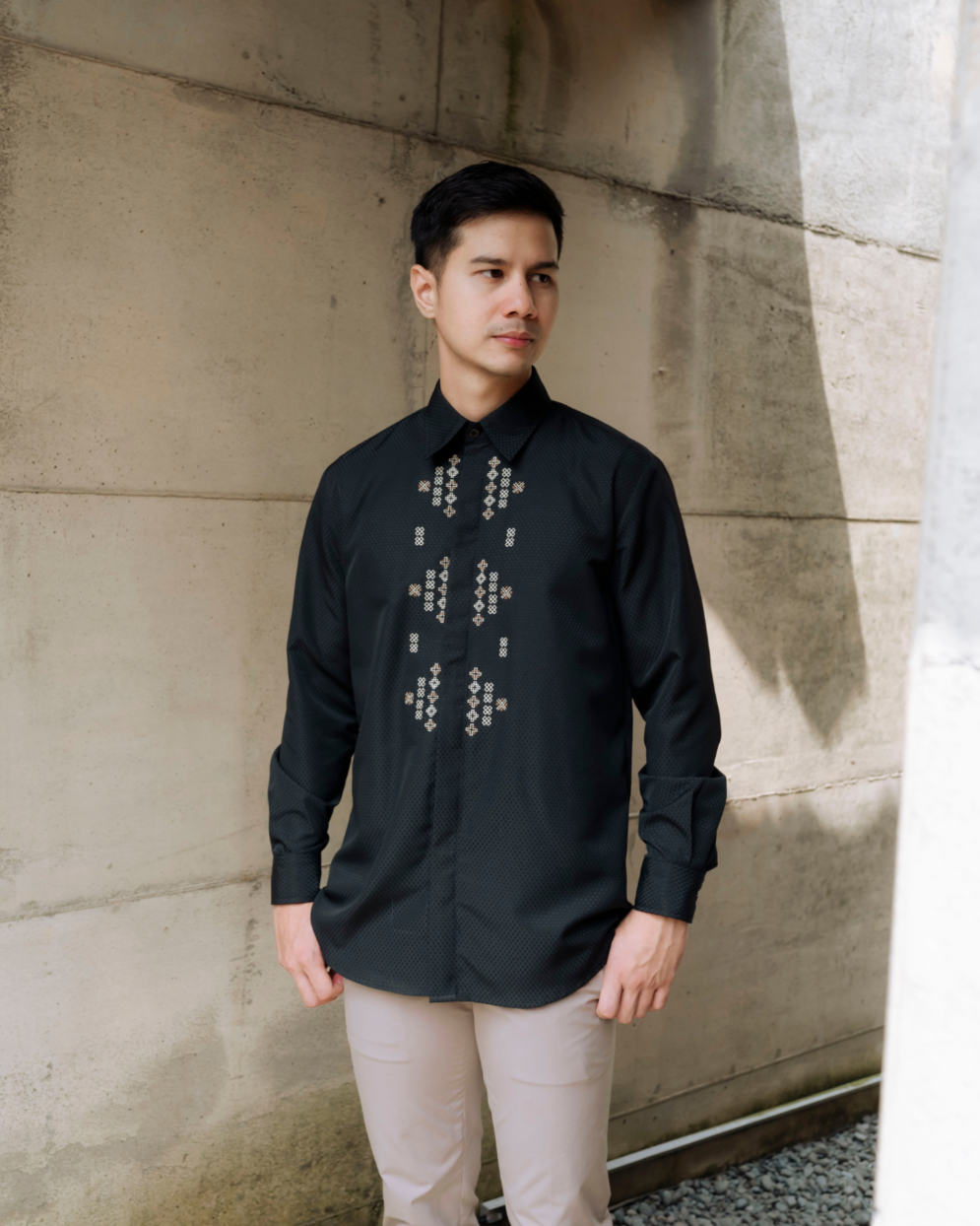 OMARA Lutfan Embroidery Shirt | Kemeja Koko Pria - Pilgrimage Hajj Collection