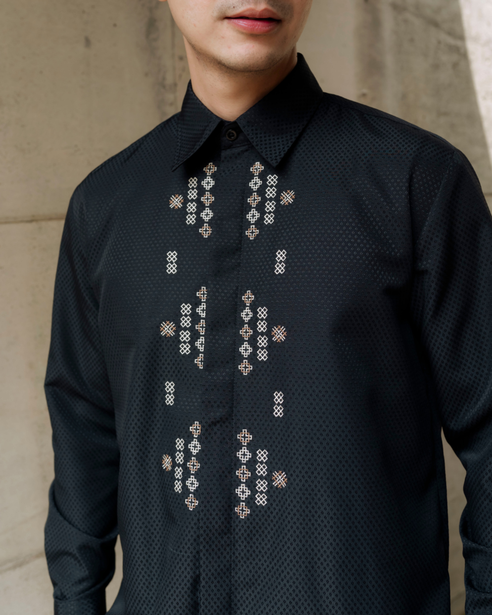 OMARA Lutfan Embroidery Shirt | Kemeja Koko Pria - Pilgrimage Hajj Collection
