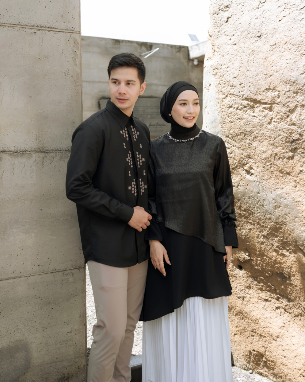 OMARA Lutfan Embroidery Shirt | Kemeja Koko Pria - Pilgrimage Hajj Collection