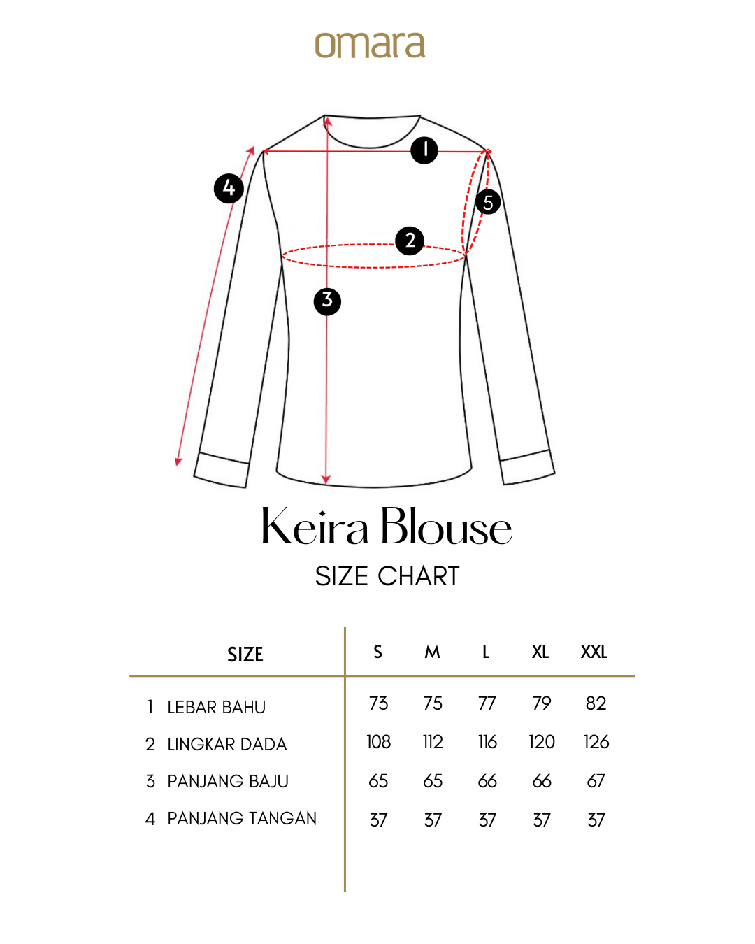 OMARA Keira Two Tone Shirt | Kemeja Wanita - Palette