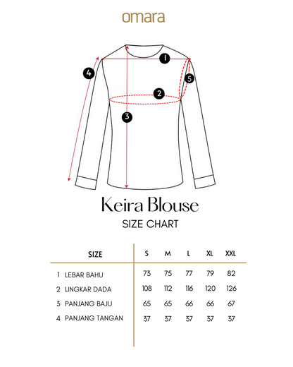 OMARA Keira Two Tone Shirt | Kemeja Wanita - Palette