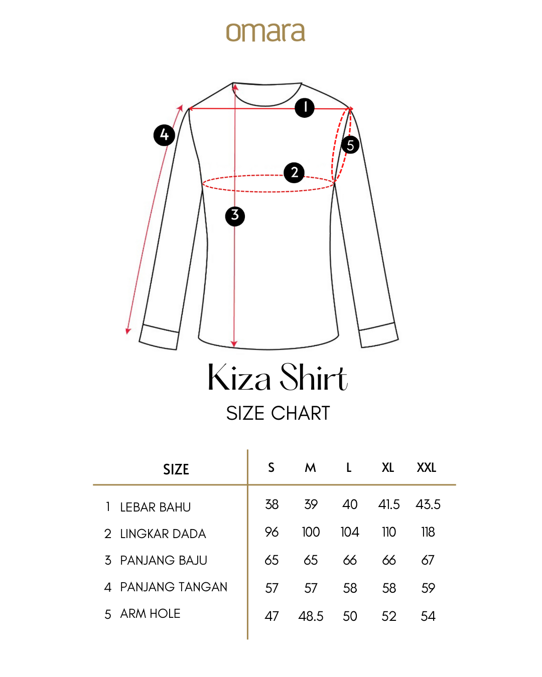 OMARA Kiza Denim Shirt | Kemeja Wanita - Palette