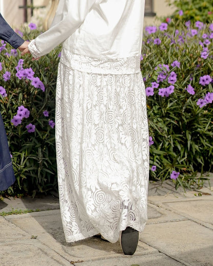 OMARA Neira Blanche Lace Skirt | Rok Wanita - Soft Reverie