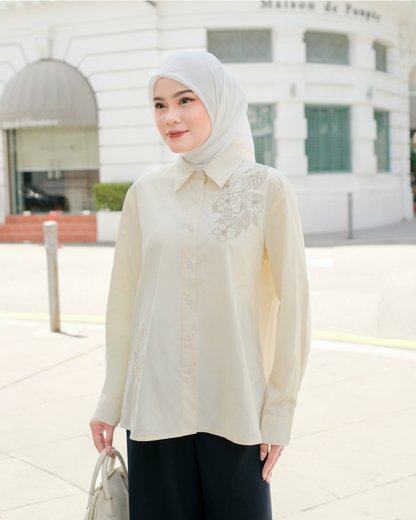 OMARA Syerra Mirrorflor Shirt | Kemeja Wanita – Urban Poise