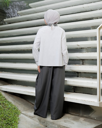 OMARA Ayani Tartan Blouse | Kemeja Blouse Wanita - Mosaic