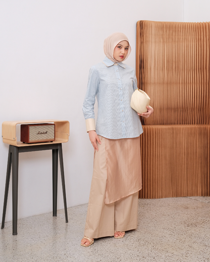 OMARA Zoila Double Collar Shirt | Kemeja Wanita - Easeé