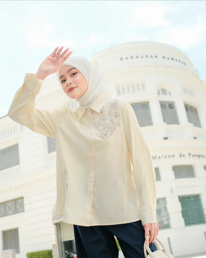 OMARA Syerra Mirrorflor Shirt | Kemeja Wanita – Urban Poise