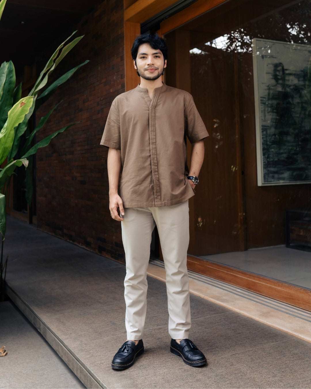 OMARA x Heidy Essam Opnaisel Koko Shirt | Kemeja Koko Pria - Soft Inheritance Sarimbit Series