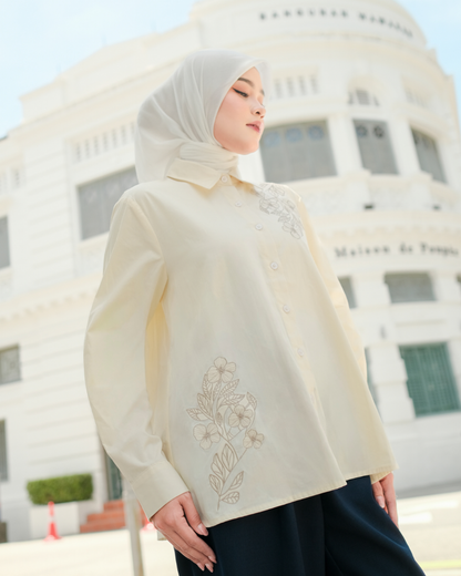 OMARA Syerra Mirrorflor Shirt | Kemeja Wanita – Urban Poise