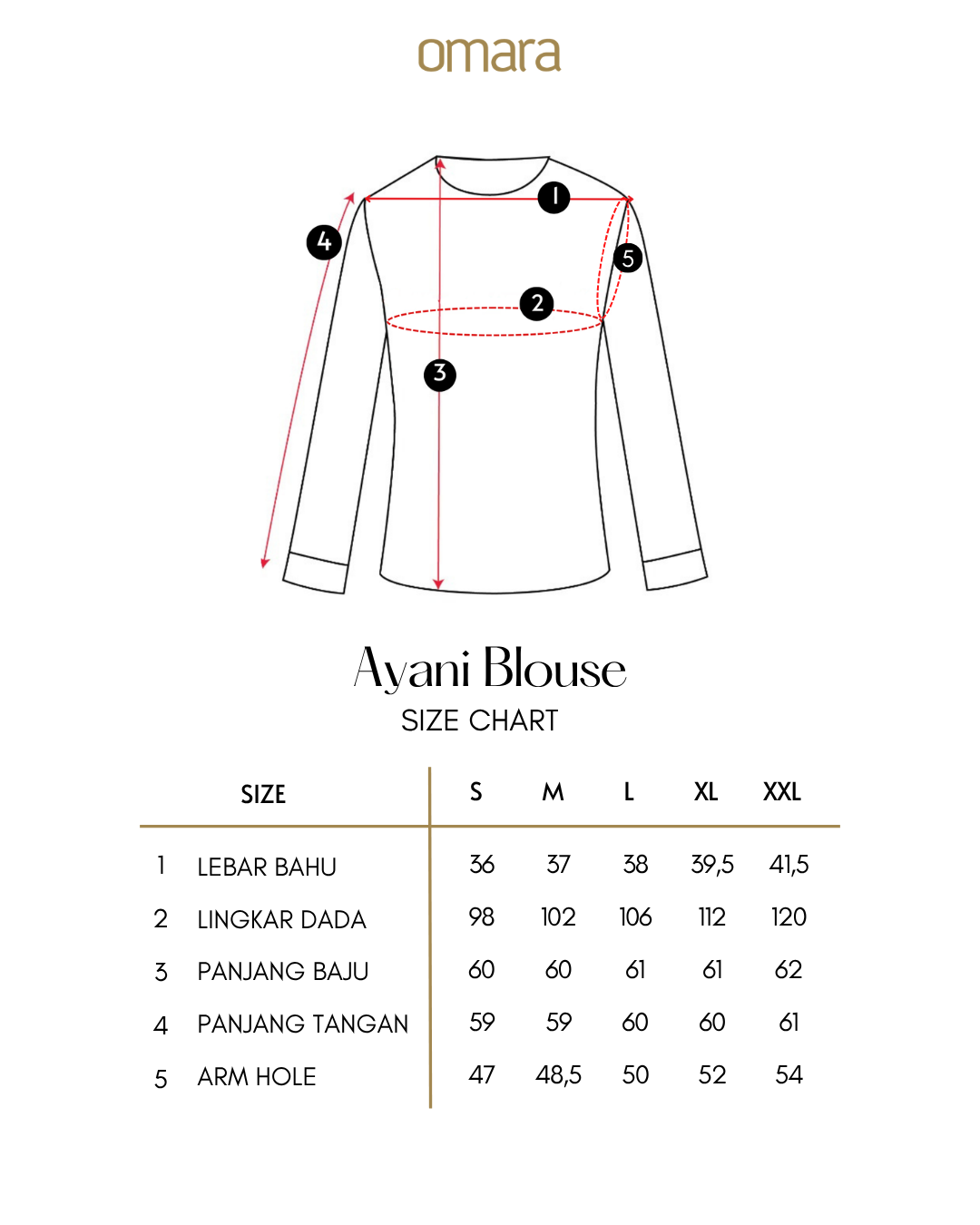OMARA Ayani Tartan Blouse | Kemeja Blouse Wanita - Mosaic