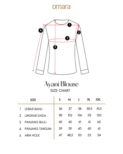 OMARA Ayani Tartan Blouse | Kemeja Blouse Wanita - Mosaic