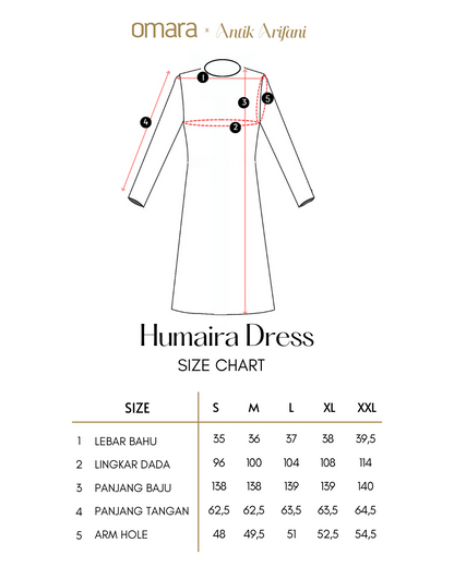 OMARA x Antik Arifani Serenity Series - Humaira Dress | Gaun Gamis Wanita