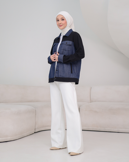 OMARA Kiza Denim Shirt | Kemeja Wanita - Palette