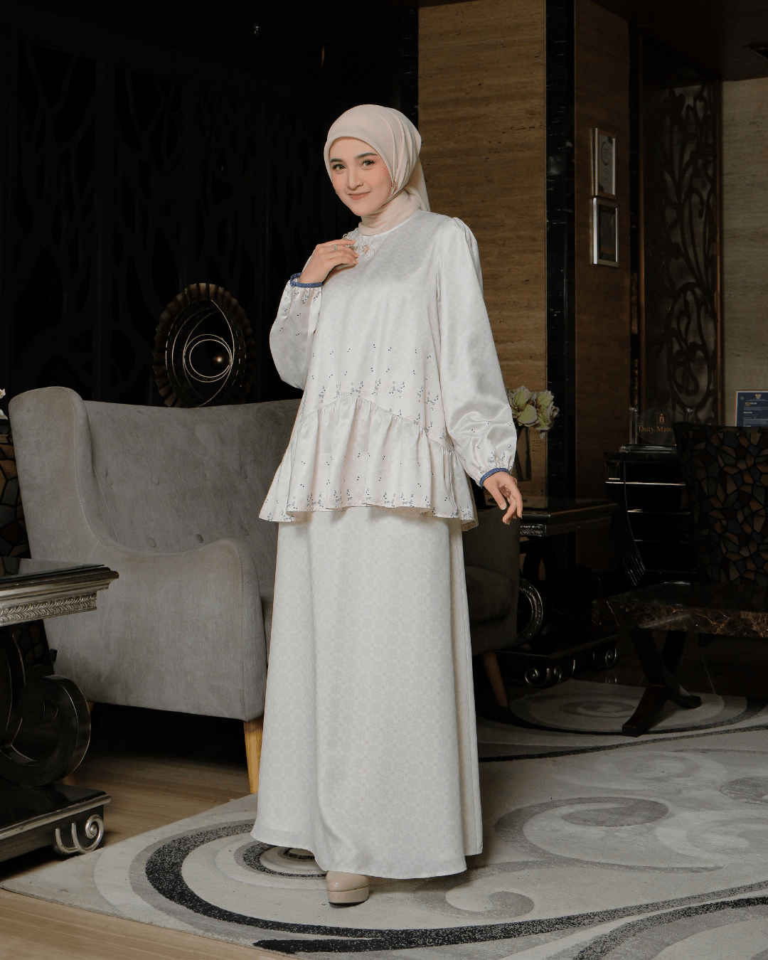 OMARA Tiona A-line Skirt | Rok Wanita - Rona Sarimbit Series