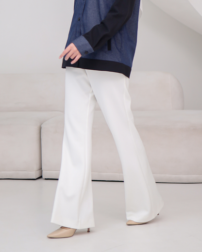 OMARA Kaia Bootcut Scuba Pants | Celana Wanita - Palette