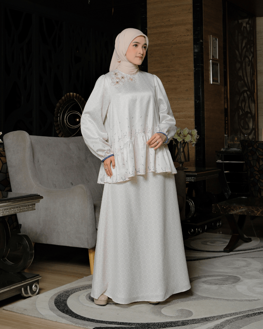 OMARA Tiona A-line Skirt | Rok Wanita - Rona Sarimbit Series