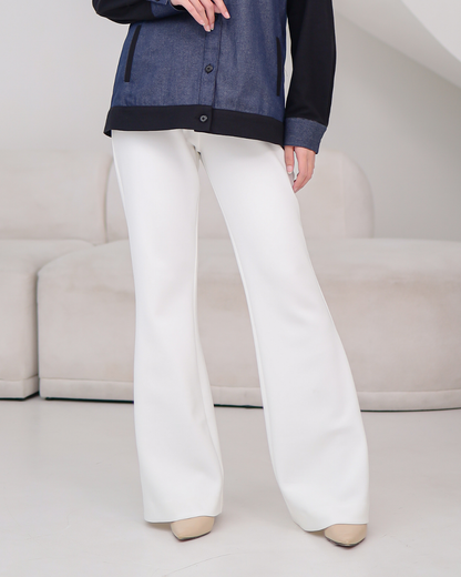 OMARA Kaia Bootcut Scuba Pants | Celana Wanita - Palette