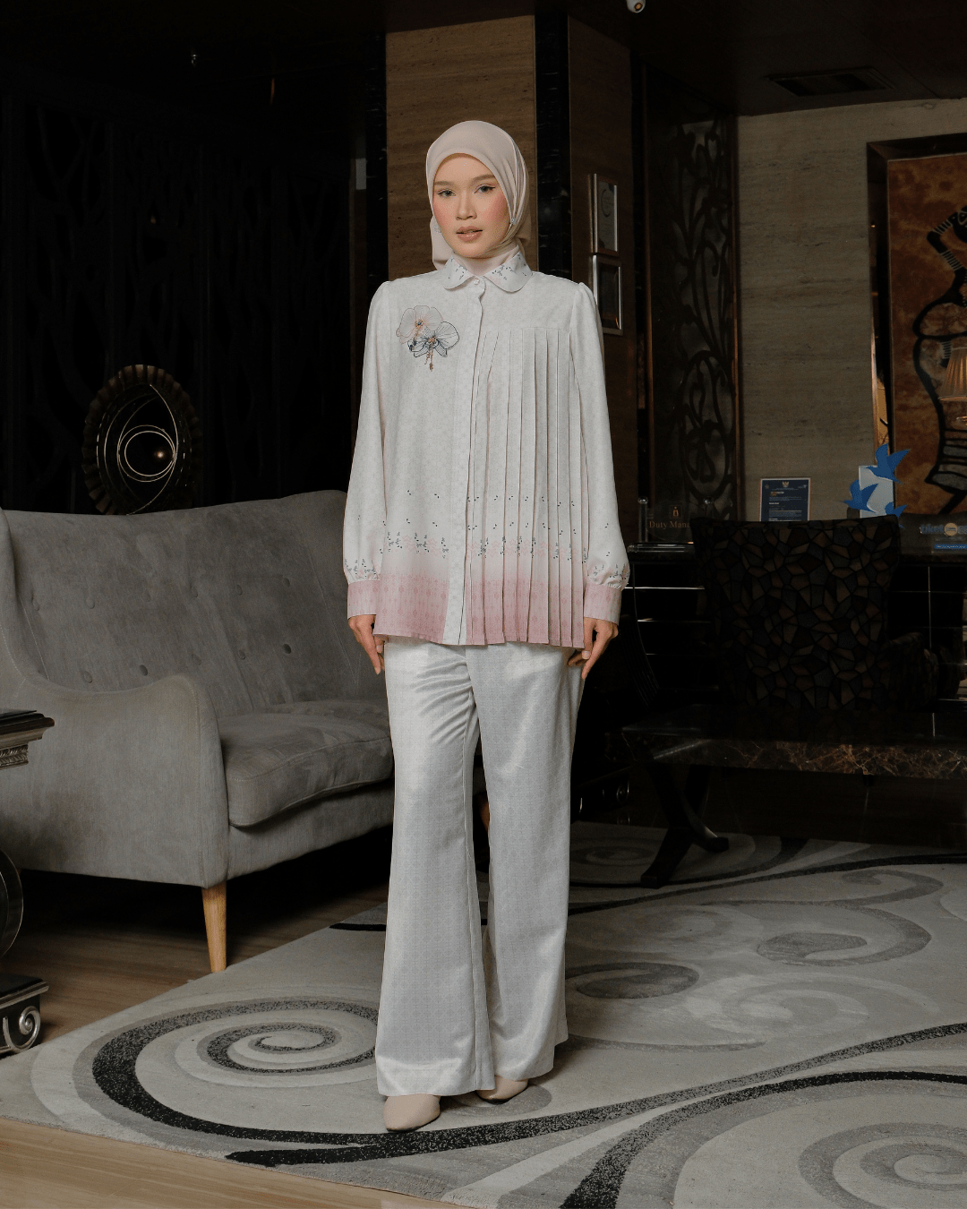 OMARA Tsana Straight Cut Pants | Celana Wanita - Rona Series