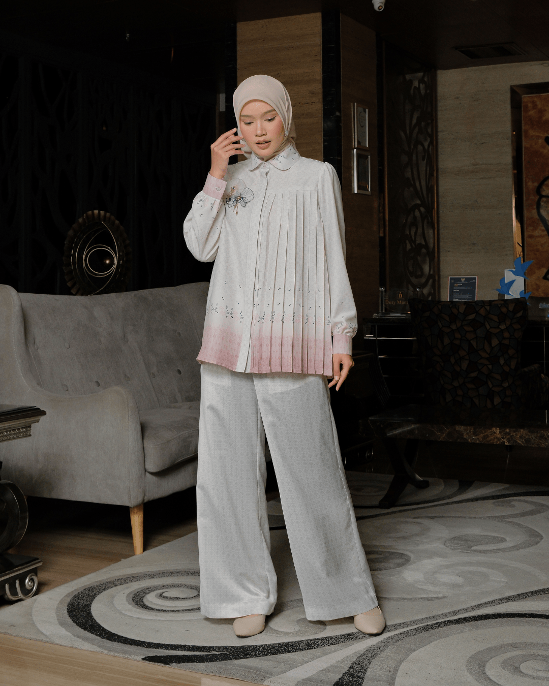 OMARA Tsana Straight Cut Pants | Celana Wanita - Rona Series