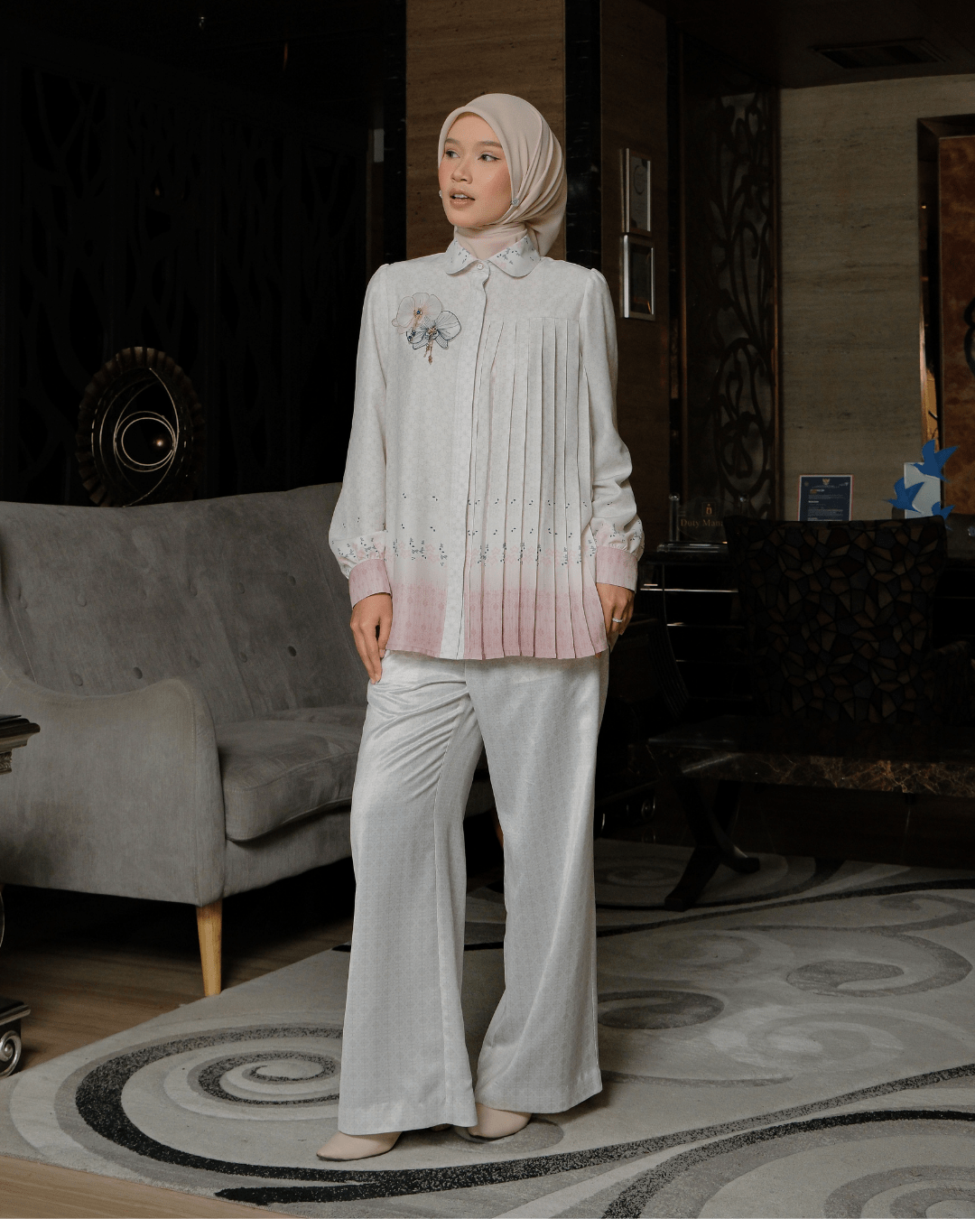 OMARA Tsana Straight Cut Pants | Celana Wanita - Rona Series