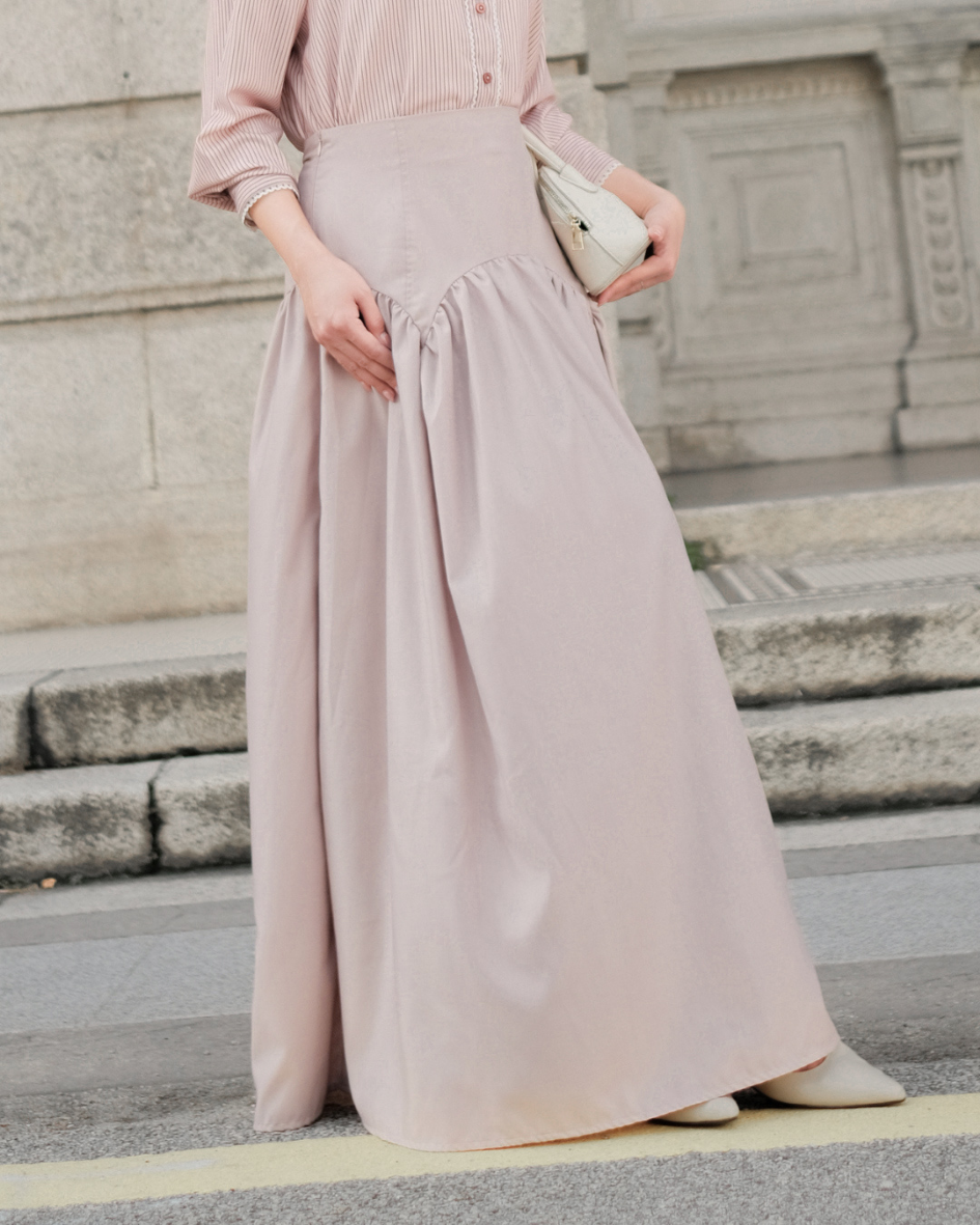OMARA Sofia Drape Skirt | Rok Wanita – Urban Poise