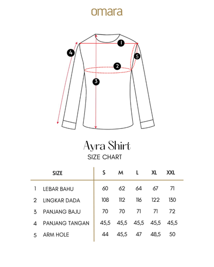 OMARA Ayra Patchwork Denim Shirt | Kemeja Blouse Wanita - Mosaic