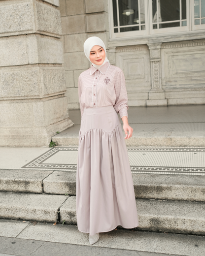 OMARA Sofia Drape Skirt | Rok Wanita – Urban Poise