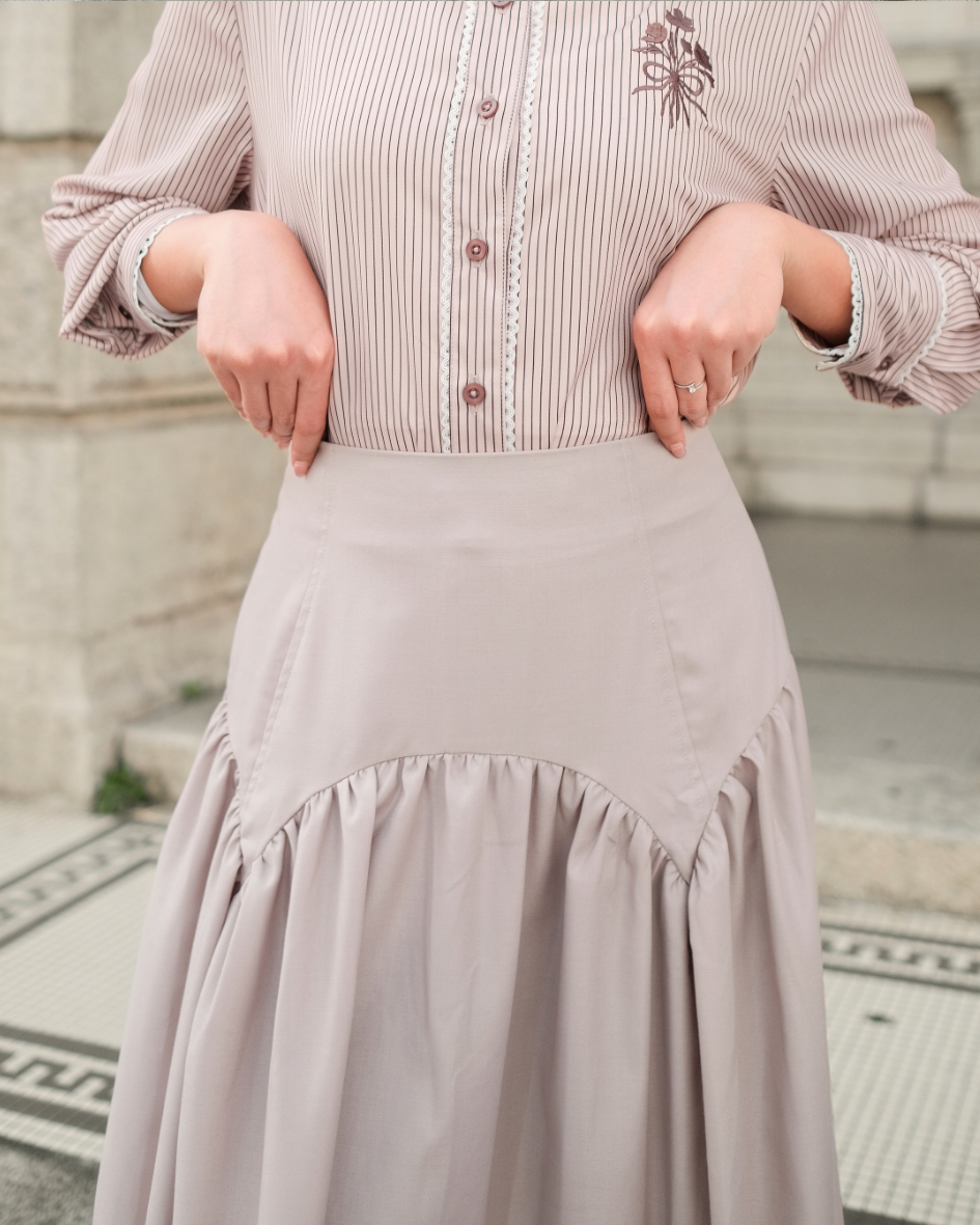 OMARA Sofia Drape Skirt | Rok Wanita – Urban Poise