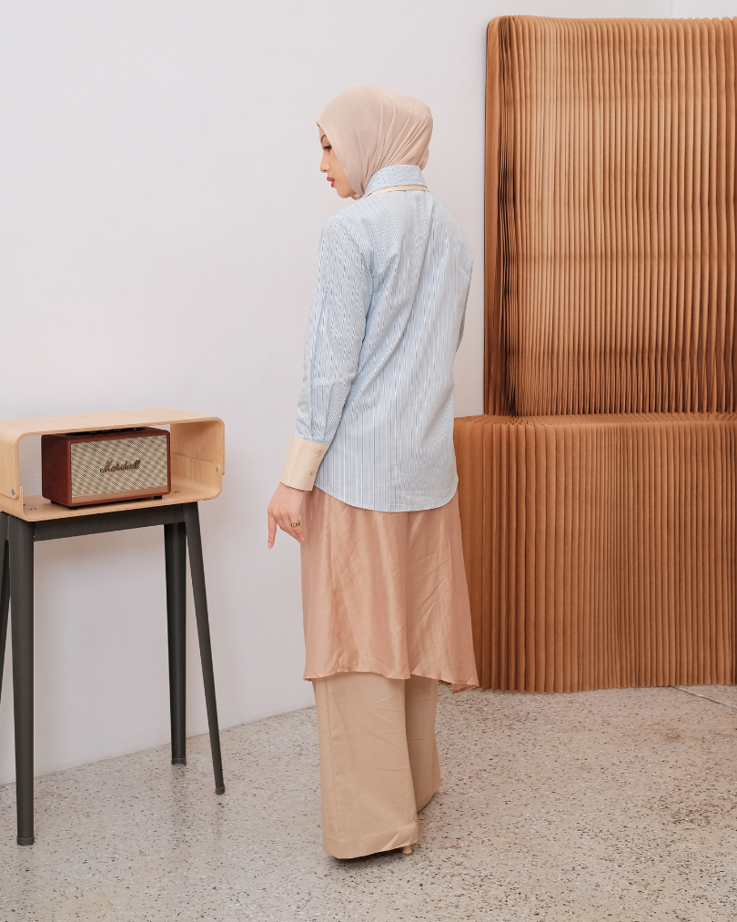OMARA Zoila Double Collar Shirt | Kemeja Wanita - Easeé
