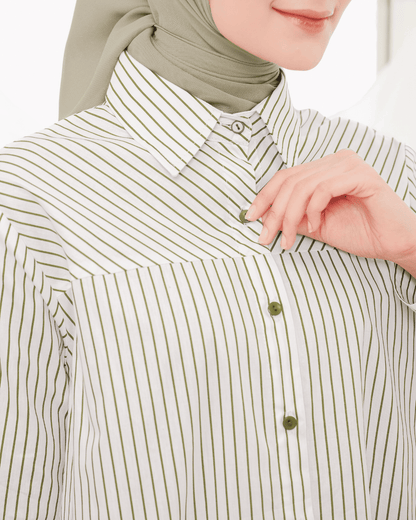 Jenisa Diagonal Stripe Shirt