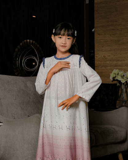 OMARA Tabitha Ruffle Kids Dress | Gaun Anak - Rona Sarimbit Series